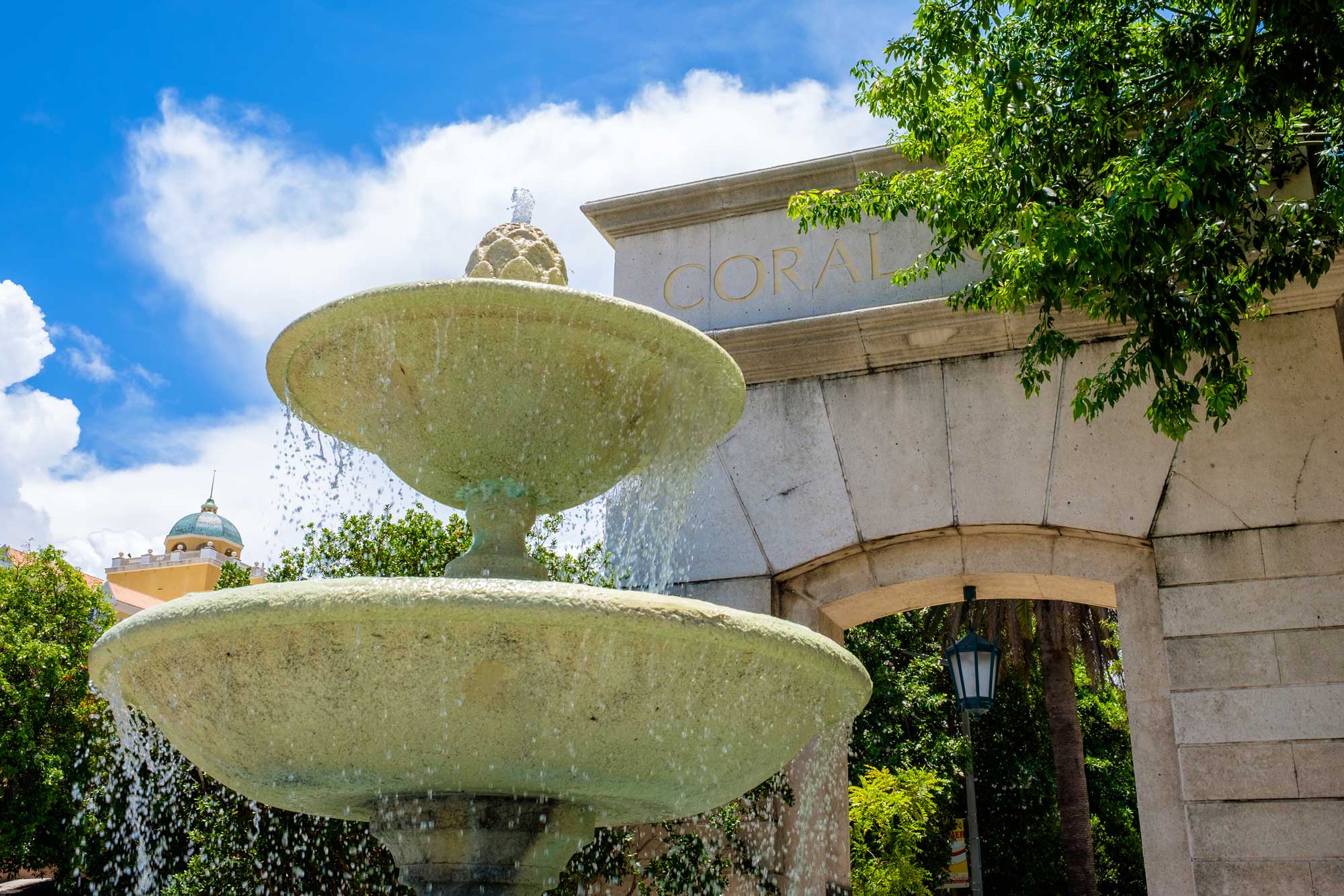 classical garden water fountain